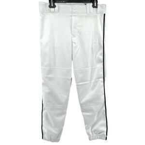 Champro Youth Baseball Pants White Navy Piped Belted XL BP61 Athletic NWT